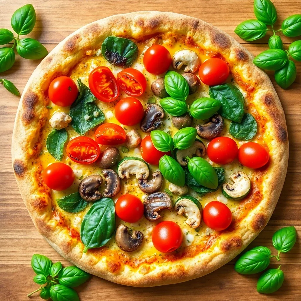 Garden Fresh Veggie Pizza