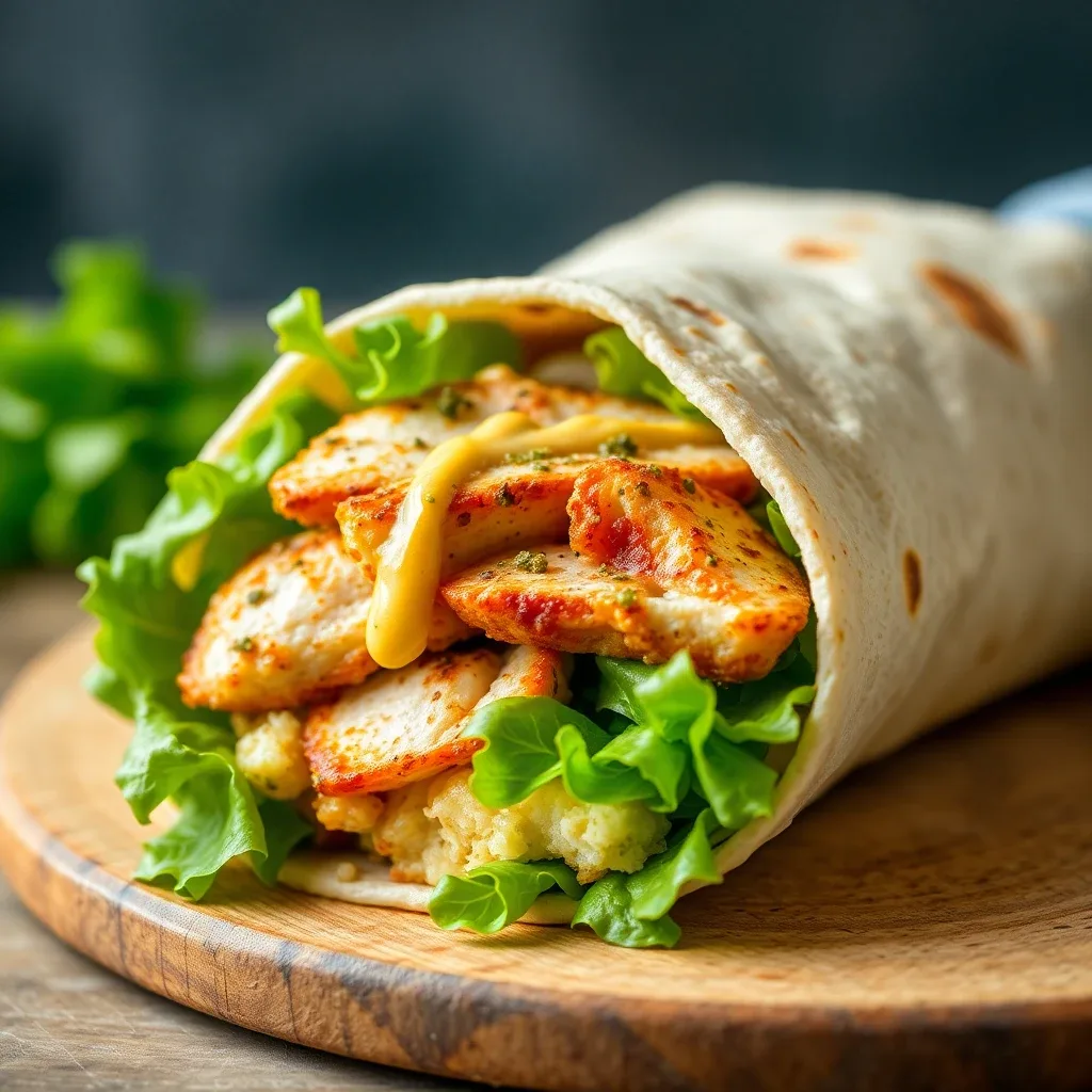Grilled Chicken Avocado Wrap