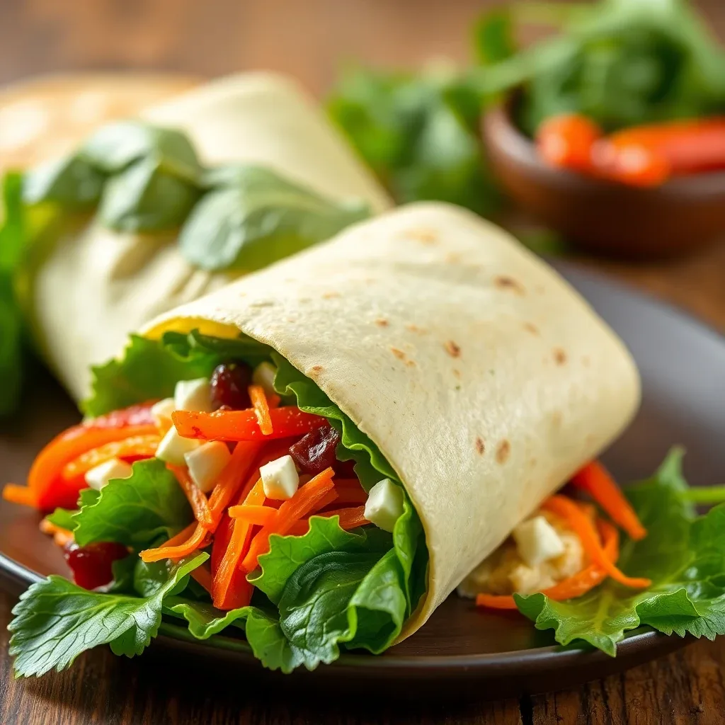 Fresh Veggie Hummus Wrap